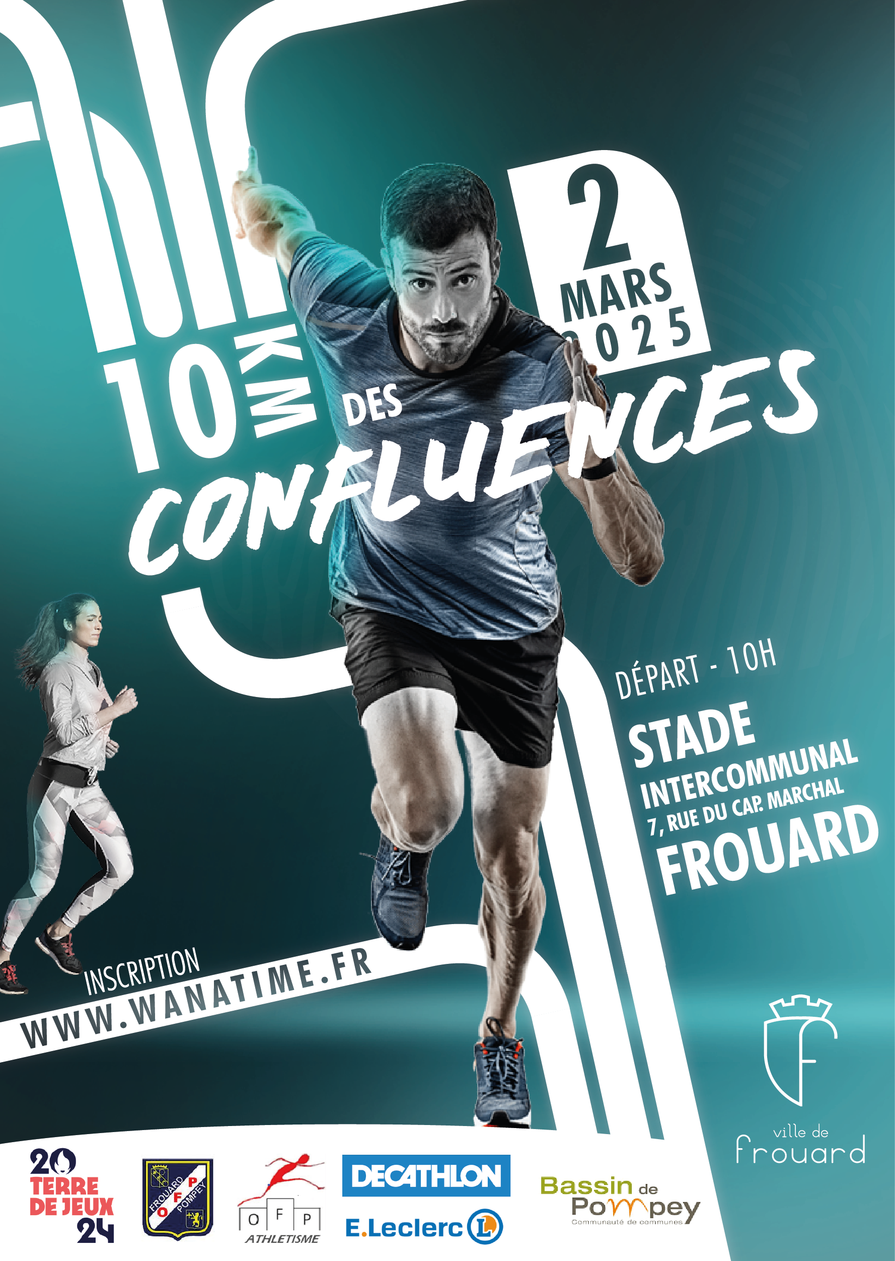 affiche du 10km des confluences