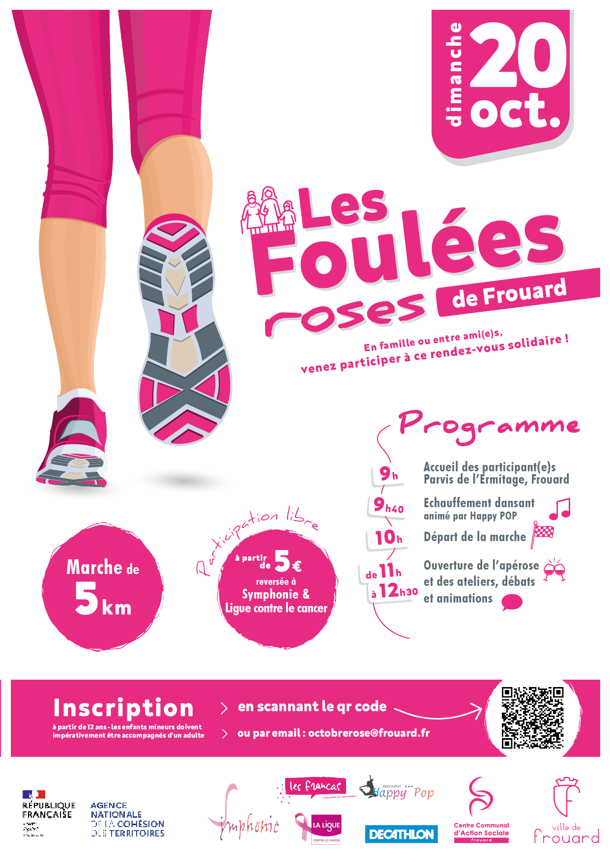 affiche des foulées roses