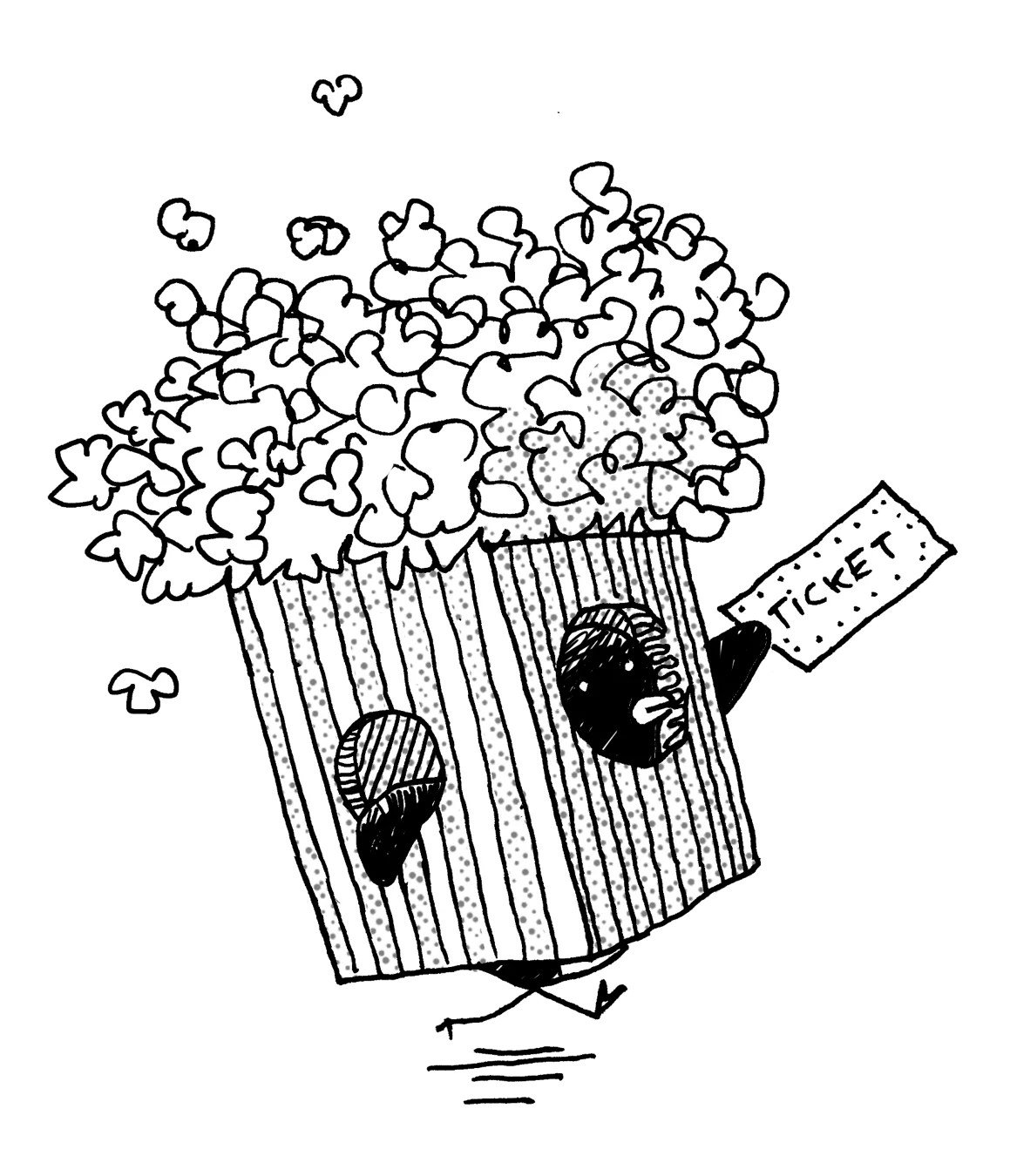 Personnage pop-corn de La Bouillotte