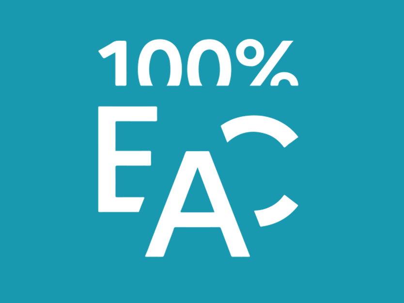 label 100% EAC